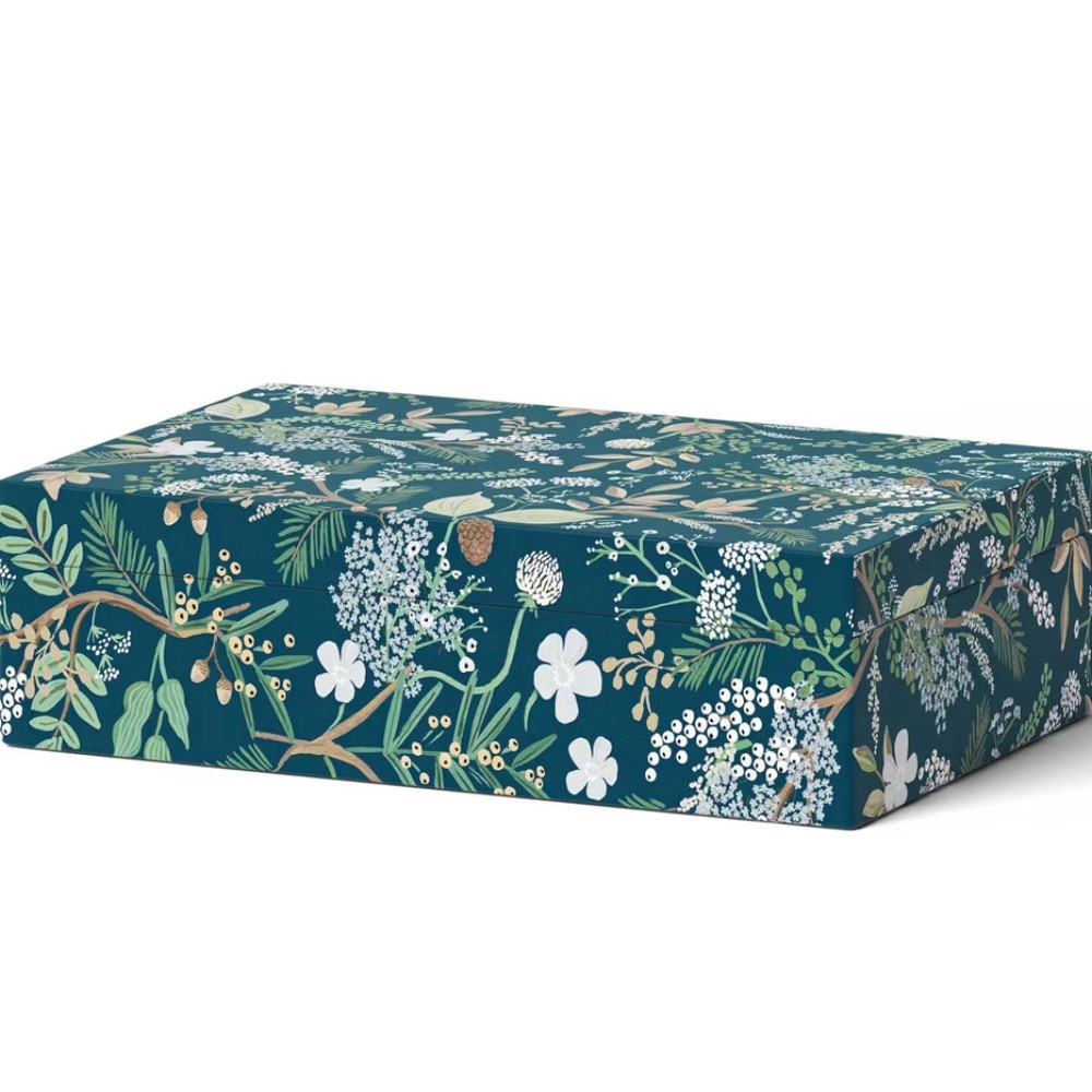 Rifle Paper Co. x Target Large Decorative Storage Box  - Juniper Forest